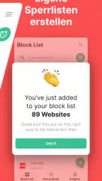 BlockSite - Keine Ablenkungen screenshot