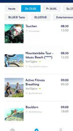 BLUE App screenshot