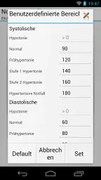 Blutdruck (MyDiary) screenshot