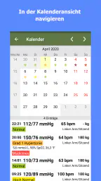 Blutdruck-Tagebuch screenshot