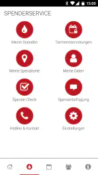 Blutspende - Spenderservice screenshot