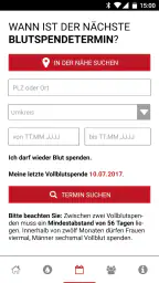 Blutspende - Spenderservice screenshot