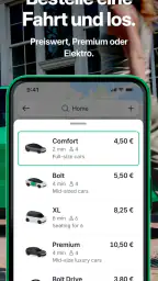 Bolt: Fahrten anfordern screenshot