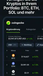 CoinGecko: Krypto & Bitcoin screenshot