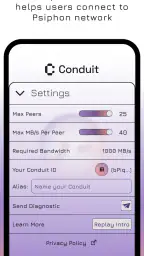 Conduit: Internet teilen screenshot