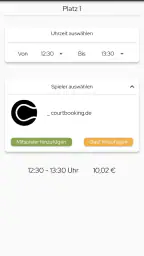 courtbooking.de screenshot