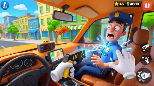 Crazy Taxi: Fahr-Spiel 3D screenshot