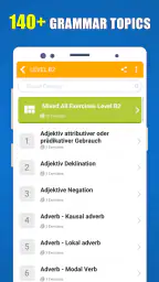 Deutsch Grammatik A1 A2 B1 B2 screenshot