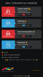 Deutschland Feiertag Kalendar screenshot