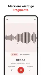 Diktiergerät screenshot