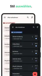 Diktiergerät screenshot
