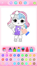 Doll Princess Coloring Games screenshot