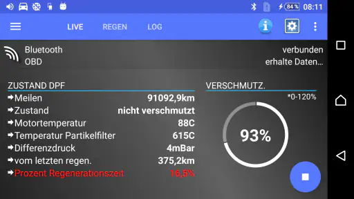 DPF Monitor - Fiat, Alfa Romeo screenshot