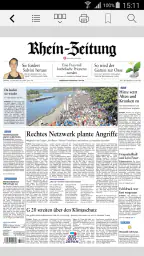 E-Paper der Rhein-Zeitung screenshot