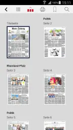 E-Paper der Rhein-Zeitung screenshot