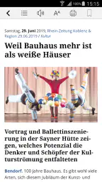 E-Paper der Rhein-Zeitung screenshot