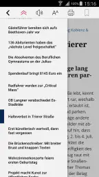 E-Paper der Rhein-Zeitung screenshot