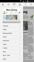 E-Paper der Rhein-Zeitung screenshot