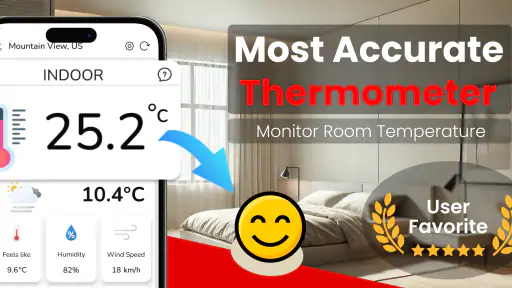 Echter Thermometer: Temperatur screenshot