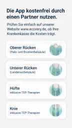 eCovery: Rücken, Hüfte & Knie screenshot