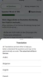 Einbürgerungstest 2025 screenshot