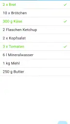 Einfacher Einkaufszettel screenshot