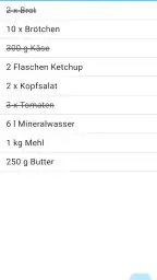 Einfacher Einkaufszettel screenshot