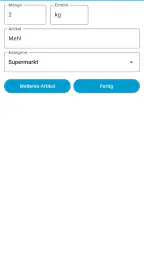Einfacher Einkaufszettel screenshot
