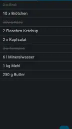 Einfacher Einkaufszettel screenshot