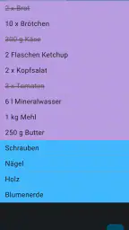 Einfacher Einkaufszettel screenshot