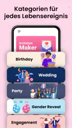 Einladungs Maker Kartendesign screenshot