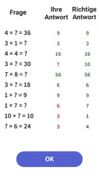 Einmaleins Mathe - Trainer 1x1 screenshot