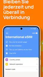 Yesim: eSIM Internet & Daten screenshot