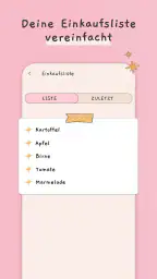 Essensplan erstellen, vorlage screenshot