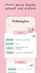 Essensplan erstellen, vorlage screenshot