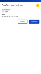 EU Login screenshot