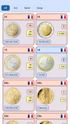 Euro-Münzsammlung screenshot