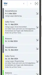 EVS Abfall-App screenshot