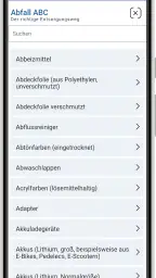 EVS Abfall-App screenshot