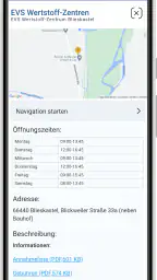 EVS Abfall-App screenshot