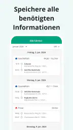 Fahrtenbuch von Driversnote screenshot