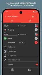 Fast Budget - Kostenmanager screenshot