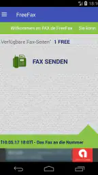 FAX.de FreeFax screenshot