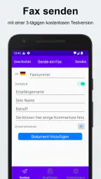 Fax senden und empfangen screenshot