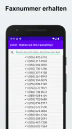 Fax senden und empfangen screenshot