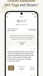 Fazilet Kalender: Gebetszeiten screenshot