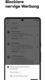 Firefox: Privater Browser screenshot