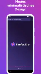 Firefox Klar Browser screenshot
