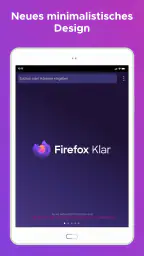 Firefox Klar Browser screenshot
