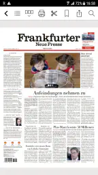 FNP Zeitung screenshot